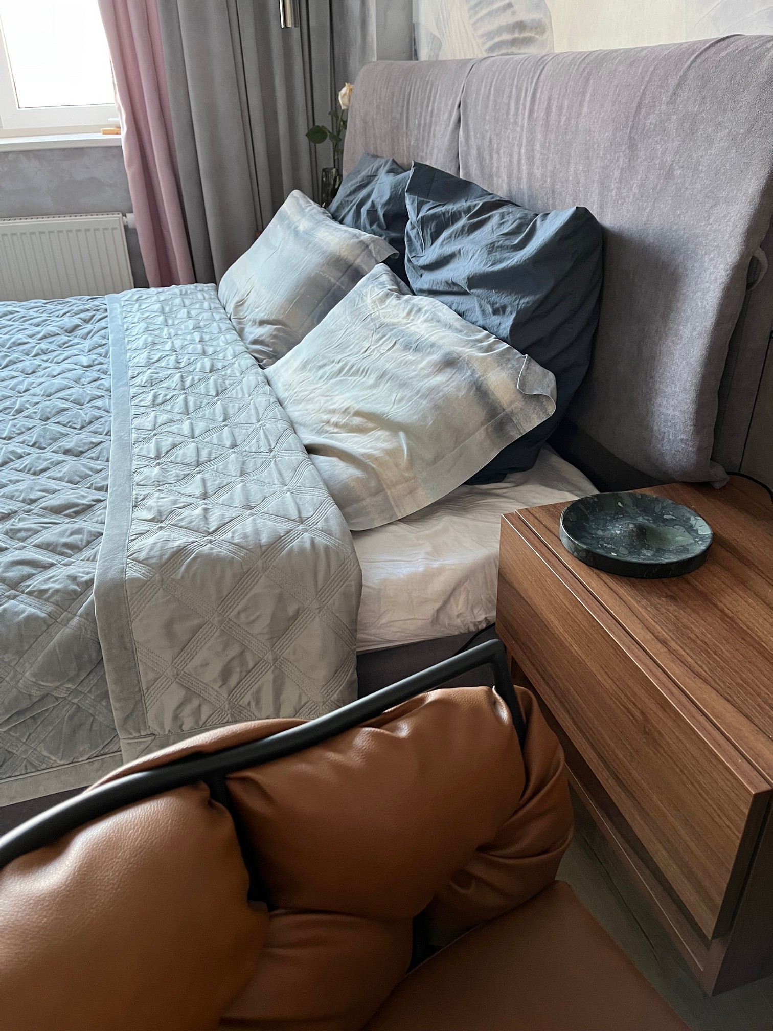 СПK Ключница круглая (185х185х20 мм)/Конгломерат Onego Green/Зеленый/Лощение - изображение 6