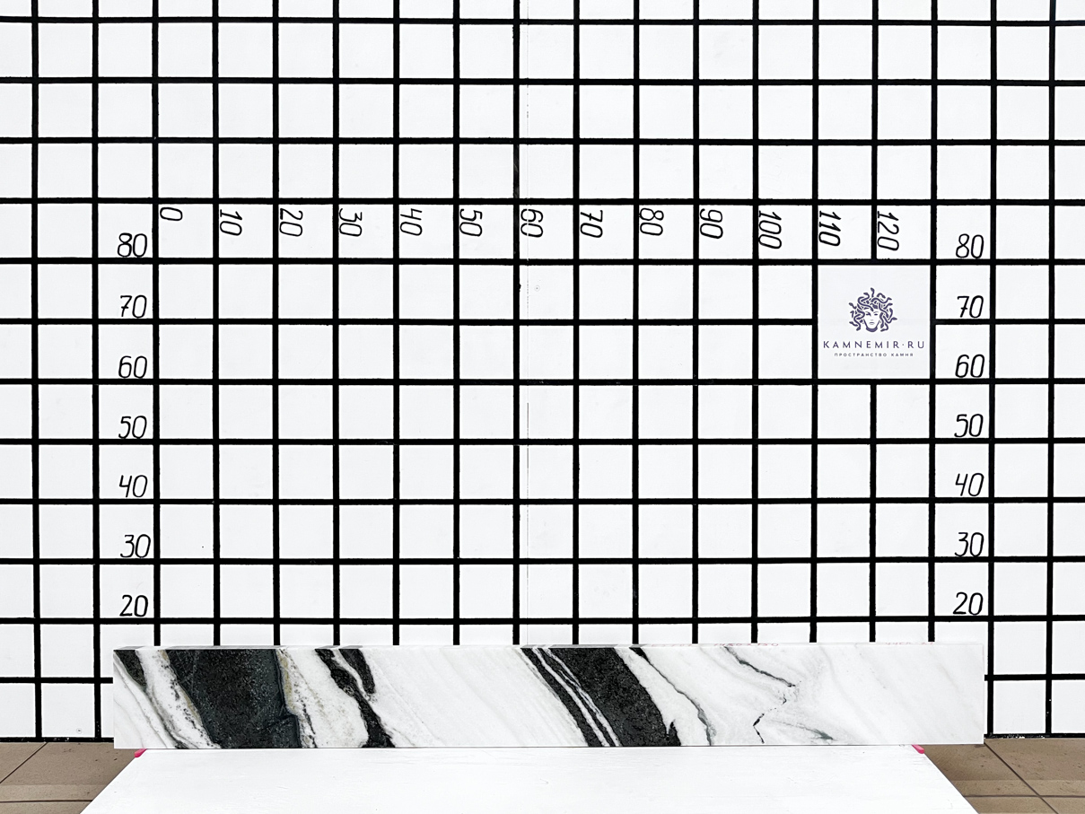 Изображение Заготовка F3341 (1430х160х20 мм)/Мрамор Panda White/Черно-белый/Полировка