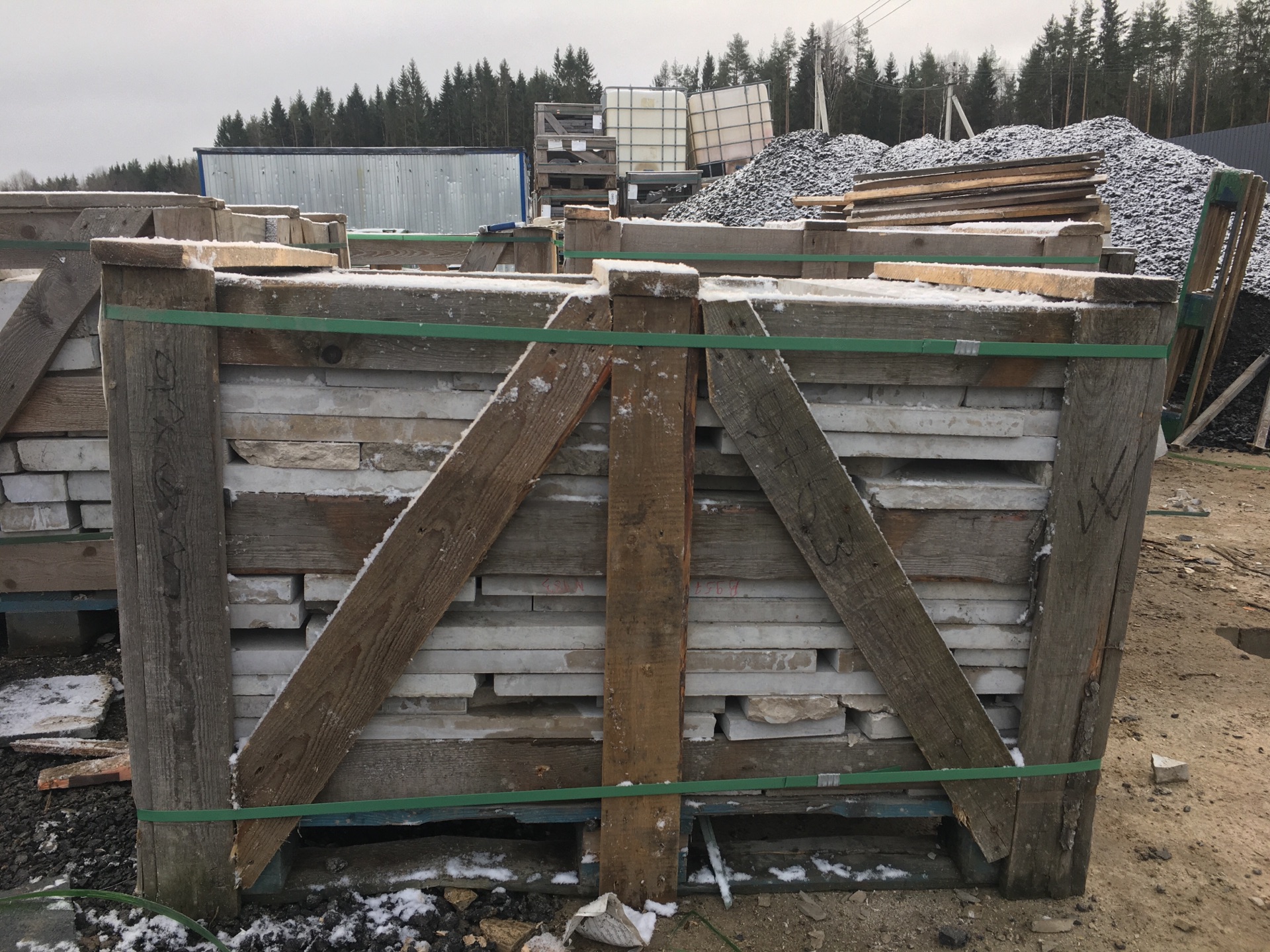 Остатки (не мерные) E3761 (1х1х30 мм)/Известняк Jura Grey/Серый/Лощение - изображение 3