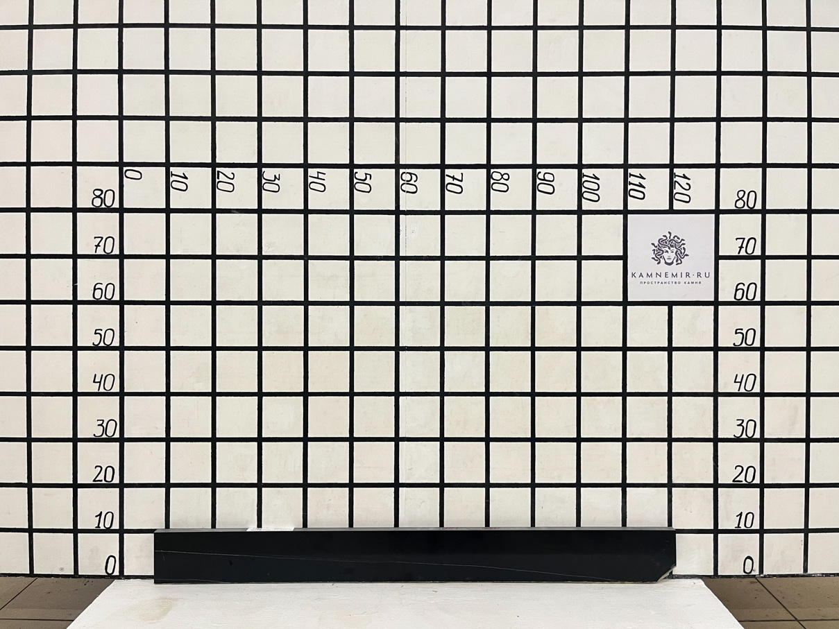 Изображение Заготовка  (1100х100х20 мм)/Мрамор Saint Laurent/Черный/Полировка