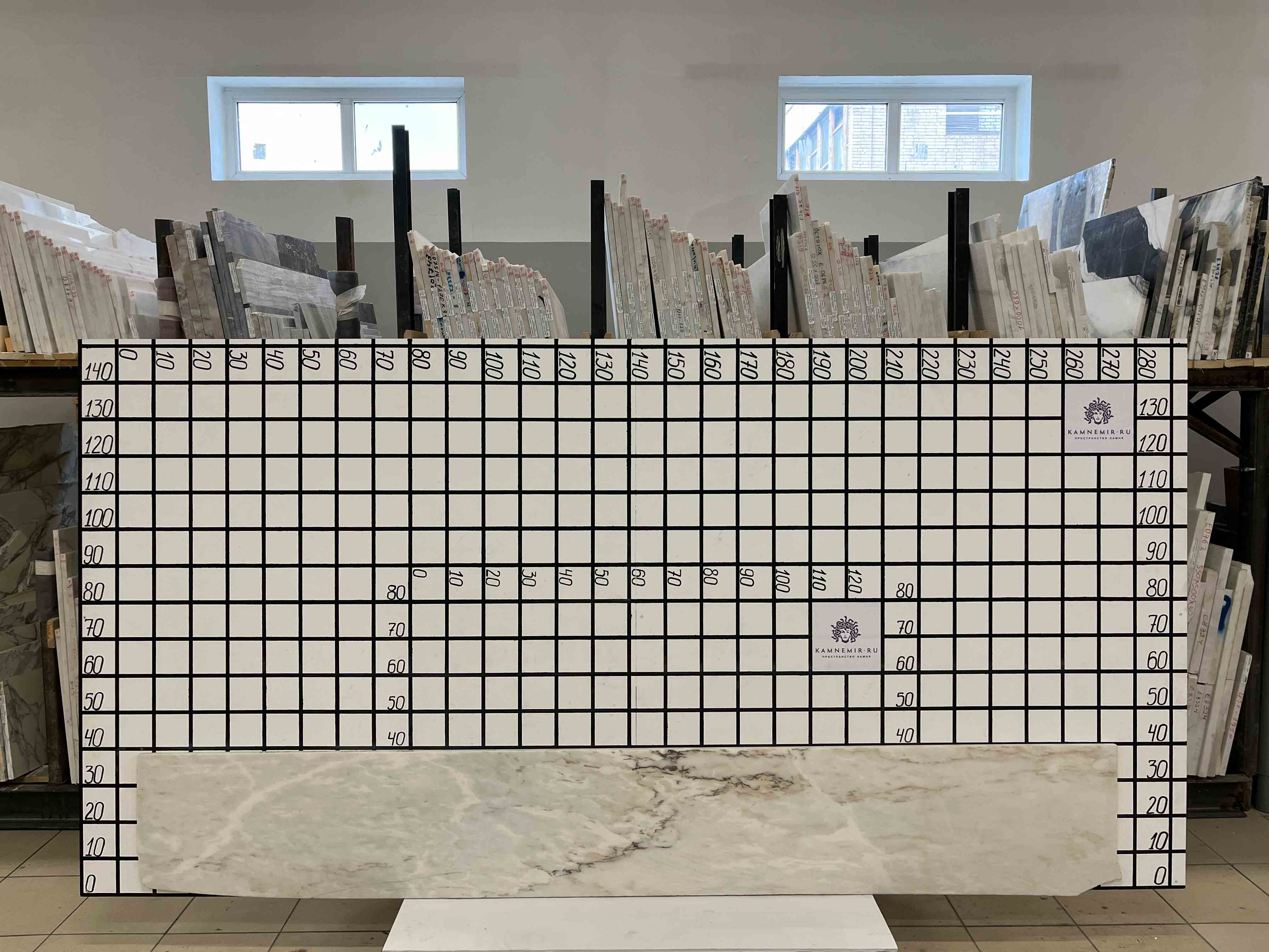 Изображение Заготовка F3176 (2500х350х20 мм)/Мрамор Bianco Lasa Vena Oro/Белый/Антик