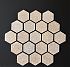 Мозаика без сетки (Hexagon) Толщина 10мм (1шт - 0,016 м2)/Гранит Peach Red/Розовый/Полировка - мини изображение 9