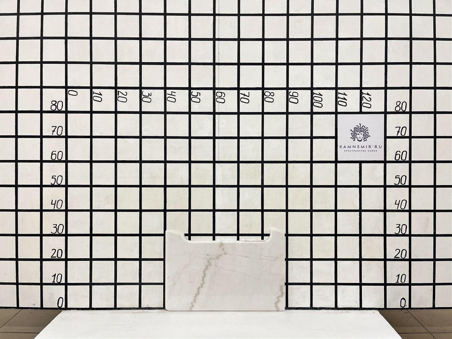 Изображение Заготовка  (450х250х18 мм)/Мрамор Guangxi White/Белый/Полировка