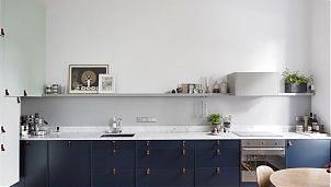 Кухонные столешницы из мрамора Bianco Carrara