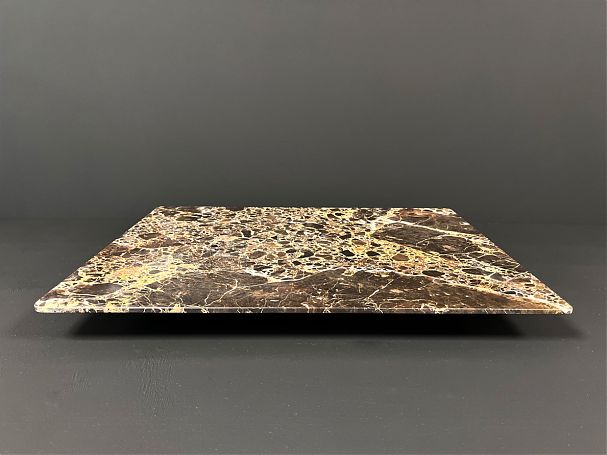 Столешница 2 (475х375х40 мм)/Мрамор Emperador Dark/Коричневый/Полировка - изображение 2