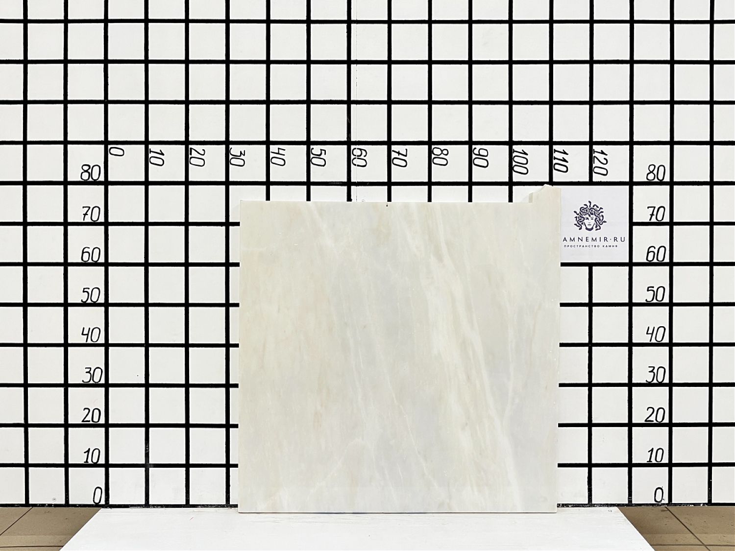 Изображение Заготовка F3499 (760х740х30 мм)/Мрамор Bianco Lasa Vena Oro/Белый/Полировка