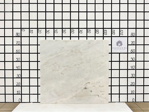 Заготовка F5323  (800х750х20 мм)/Мрамор Bianco Lasa Vena Oro/Белый/Полировка - изображение 1