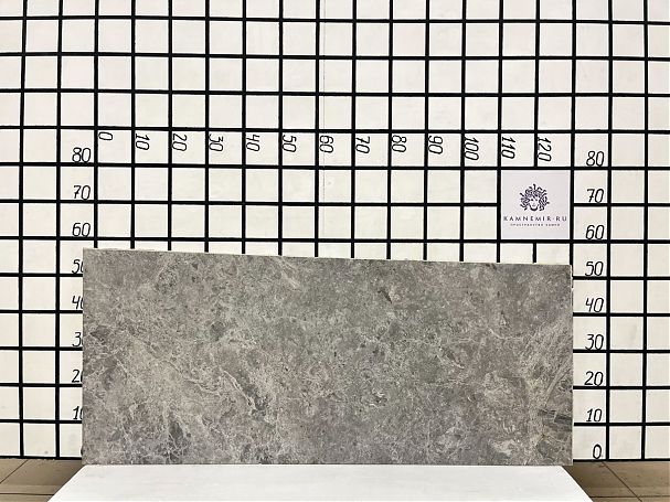 Заготовка  (1280х520х20 мм)/Мрамор Tundra Grey/Серый/Полировка - изображение 1