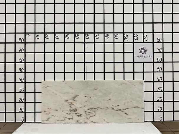 Заготовка F2552 (1000х400х20 мм)/Мрамор Bianco Lasa Vena Oro/Белый/Полировка - изображение 1