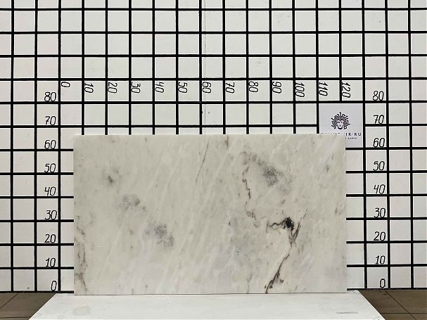 Заготовка  (660х170х20 мм)/Мрамор Bianco Lasa Vena Oro/Белый/Антик - изображение 2