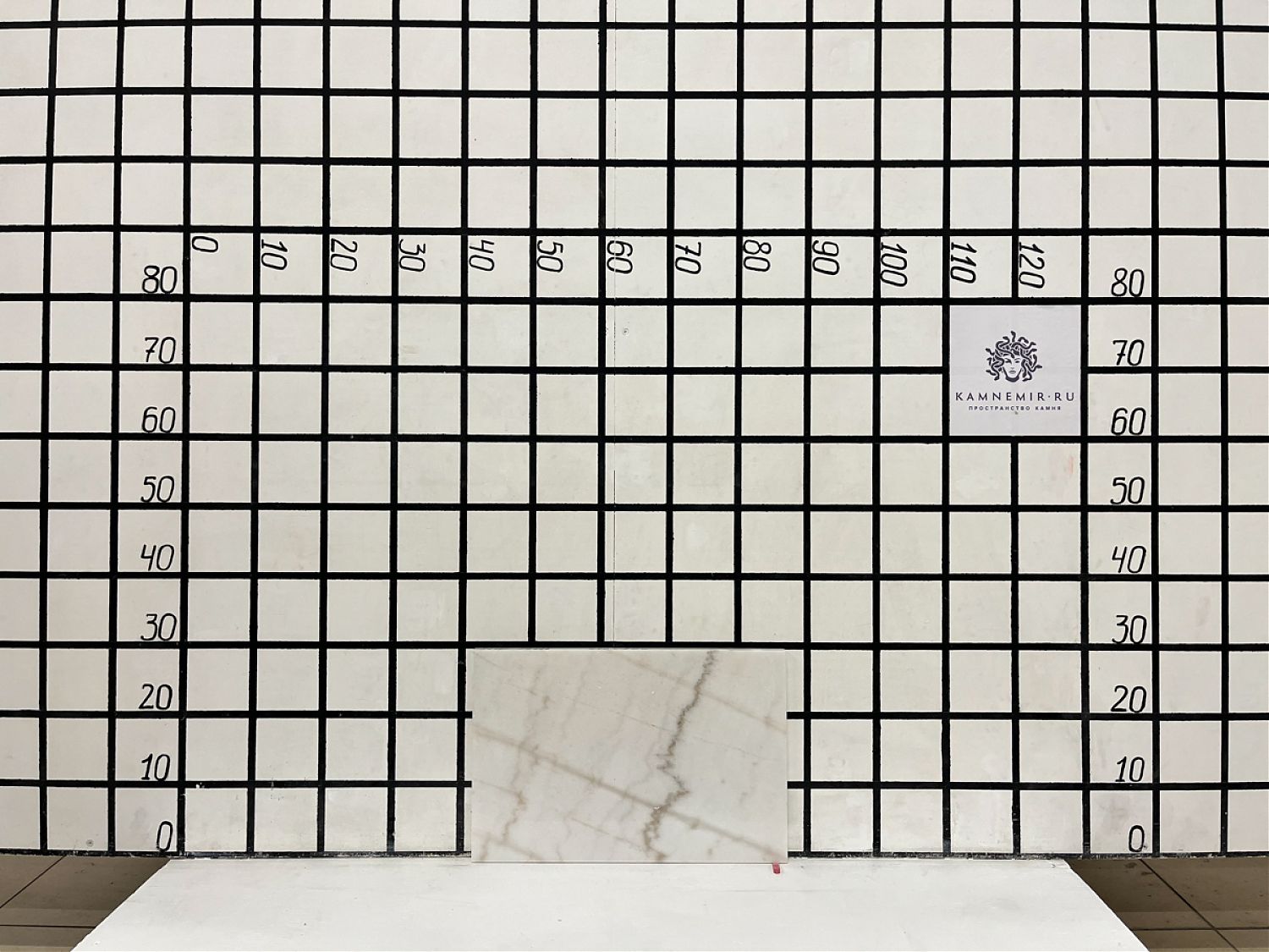 Изображение Заготовка  (440х300х18 мм)/Мрамор Guangxi White/Белый/Полировка