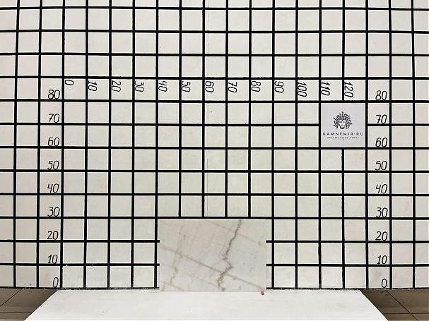 Заготовка  (440х300х18 мм)/Мрамор Guangxi White/Белый/Полировка - изображение 1