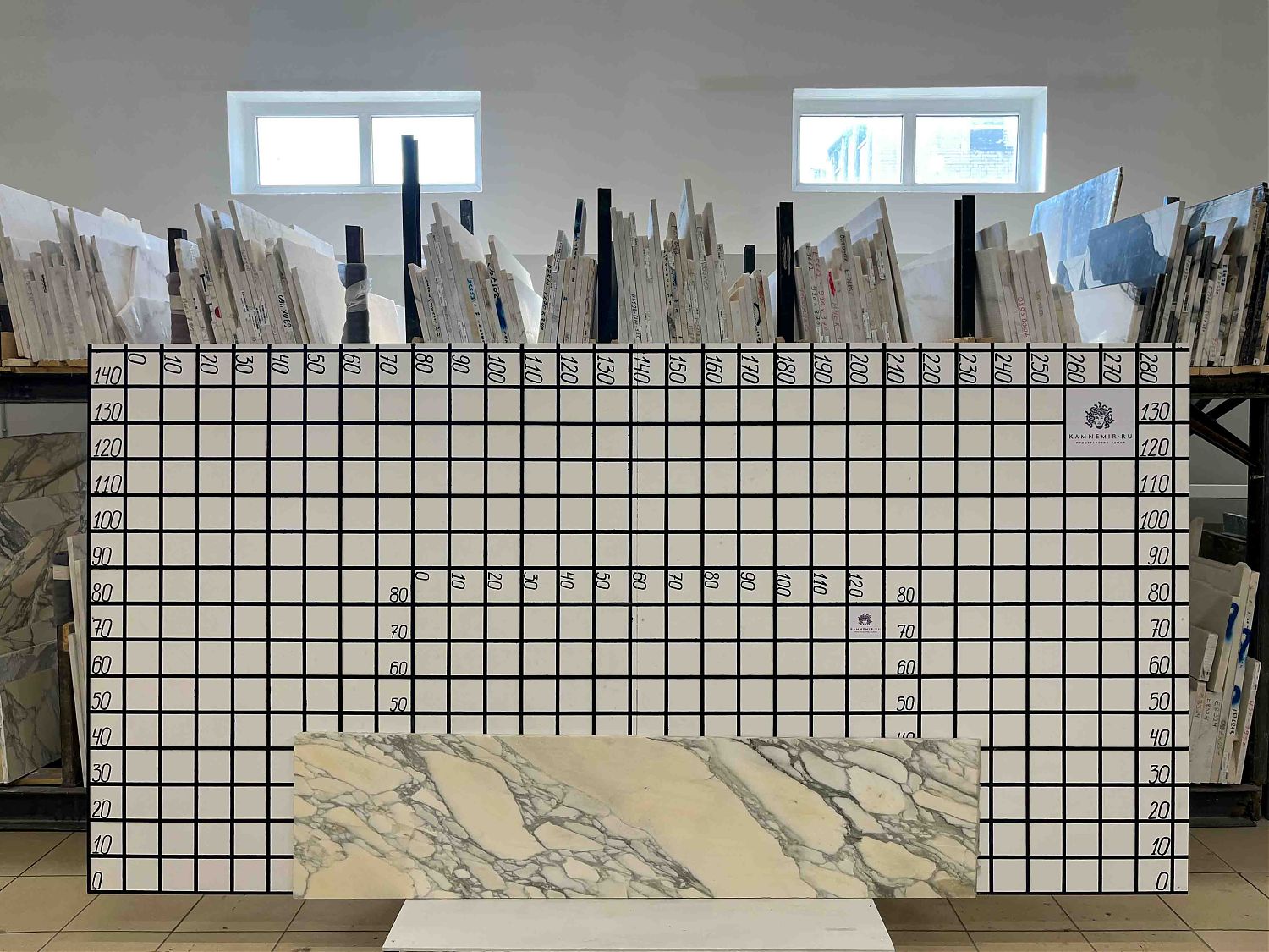 Изображение Заготовка F2437 (1780х410х20 мм)/Мрамор Calacatta/Белый/Полировка