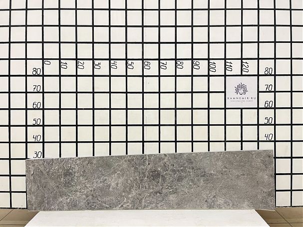 Заготовка  (1460х300х20 мм)/Мрамор Tundra Grey/Серый/Полировка - изображение 1