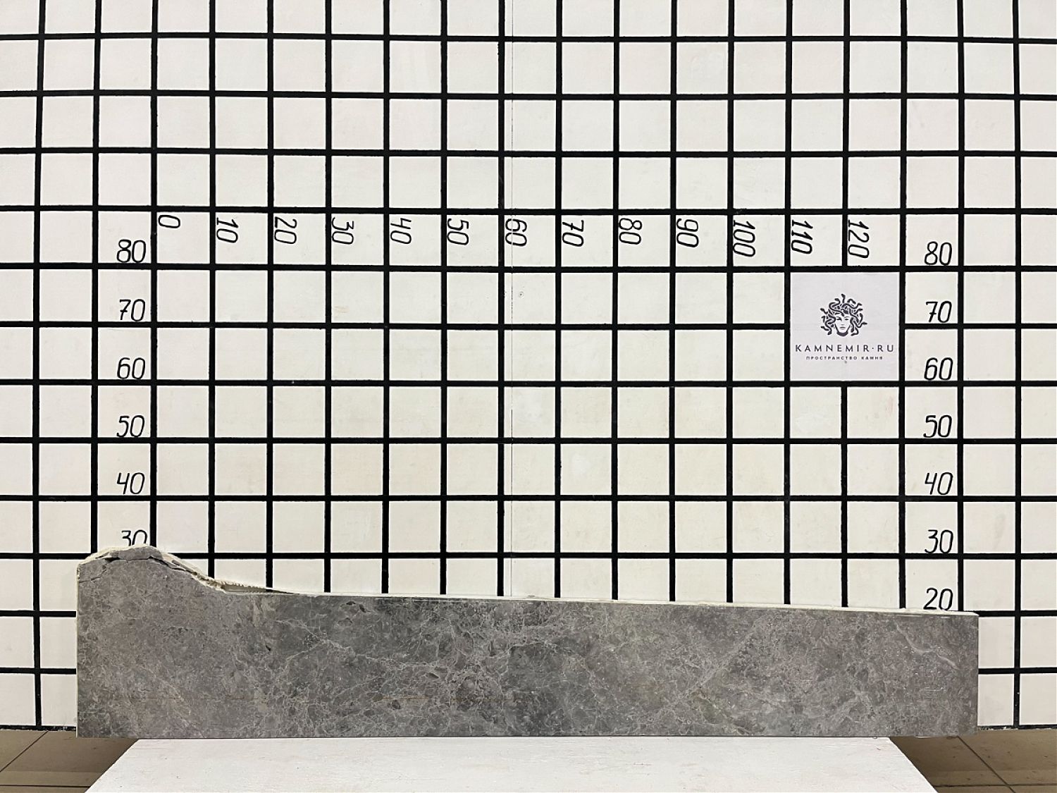 Изображение Заготовка  (1520х200х20 мм)/Мрамор Tundra Grey/Серый/Полировка