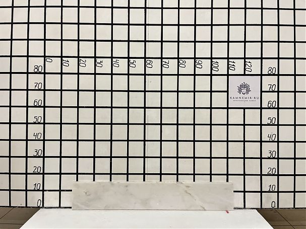 Заготовка  (950х150х20 мм)/Мрамор Bianco Lasa Vena Oro/Белый/Антик - изображение 1