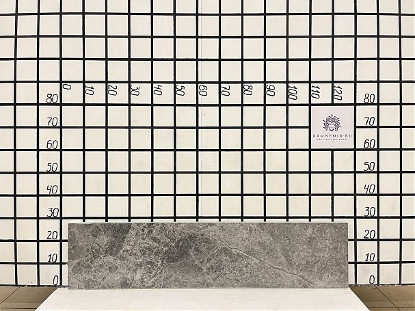 Заготовка  (1210х260х20 мм)/Мрамор Tundra Grey/Серый/Полировка - изображение 1