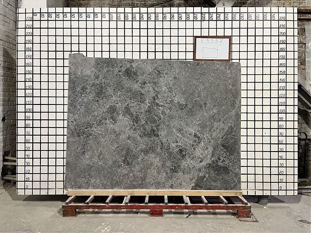 Заготовка  (1580х210х20 мм)/Мрамор Tundra Grey/Серый/Полировка - изображение 2