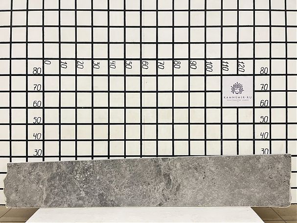 Заготовка  (1700х250х20 мм)/Мрамор Tundra Grey/Серый/Полировка - изображение 1