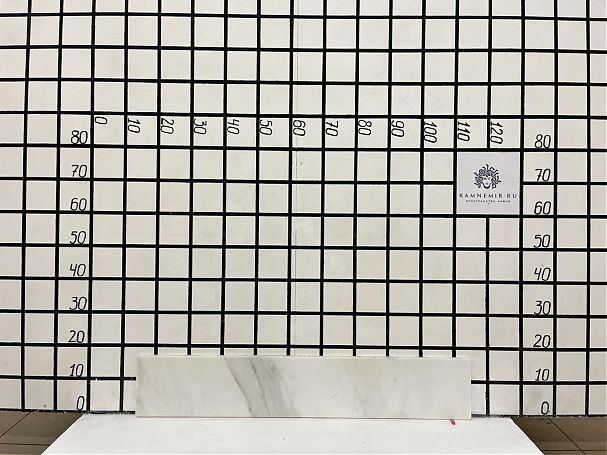 Заготовка  (980х170х20 мм)/Мрамор Bianco Lasa Vena Oro/Белый/Антик - изображение 1