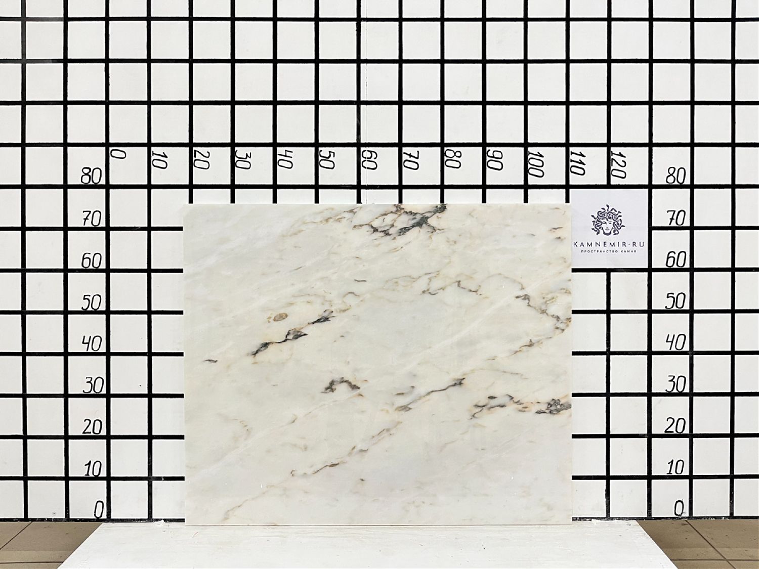 Изображение Заготовка F5322 (900х750х20 мм)/Мрамор Bianco Lasa Vena Oro/Белый/Полировка