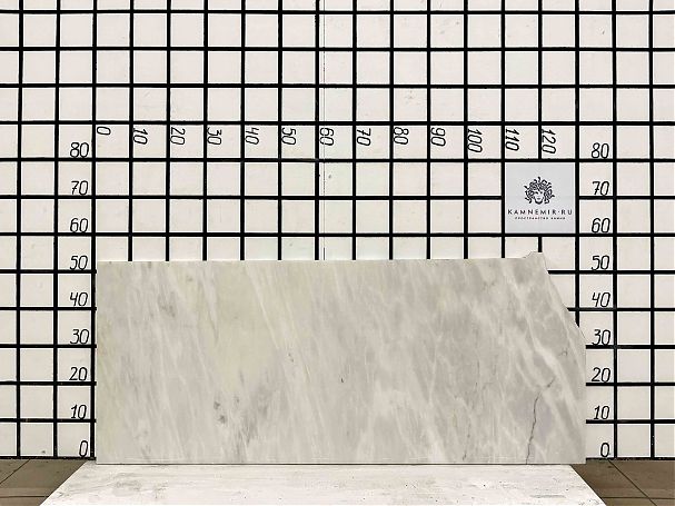 Заготовка F2571 (1170х500х20 мм)/Мрамор Bianco Lasa Vena Oro/Белый/Полировка - изображение 1
