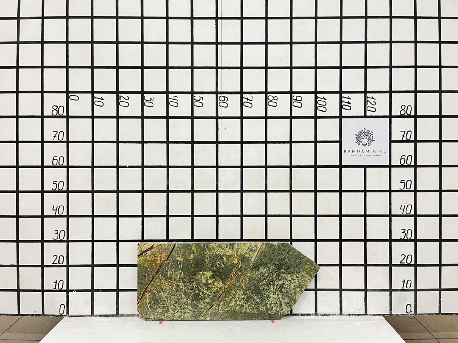 Изображение Заготовка  (560х280х30 мм)/Мрамор Forest Green/Зеленый/Лощение