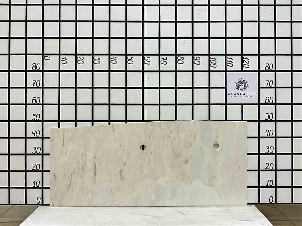 Заготовка F2483 (1140х320х20 мм)/Мрамор Bianco Lasa Vena Oro/Белый/Антик - изображение 1