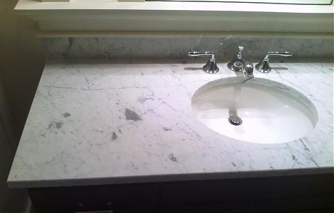 Столешница из Bianco Carrara изображение 4