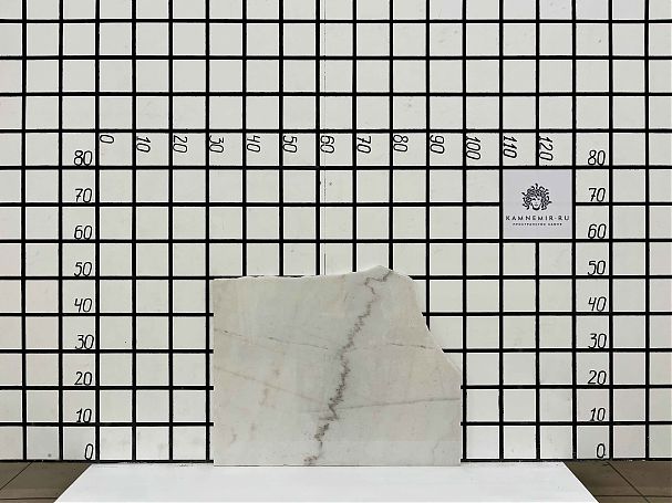 Заготовка F3148 (520х470х18 мм)/Мрамор Guangxi White/Белый/Полировка - изображение 1