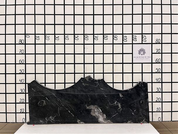 Заготовка  (1200х300х30 мм)/Мрамор Nero Marquina/Черный/Полировка - изображение 1