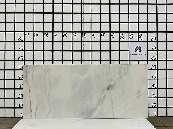 Заготовка F2584 (1250х550х20 мм)/Мрамор Bianco Lasa Vena Oro/Белый/Антик - изображение 1