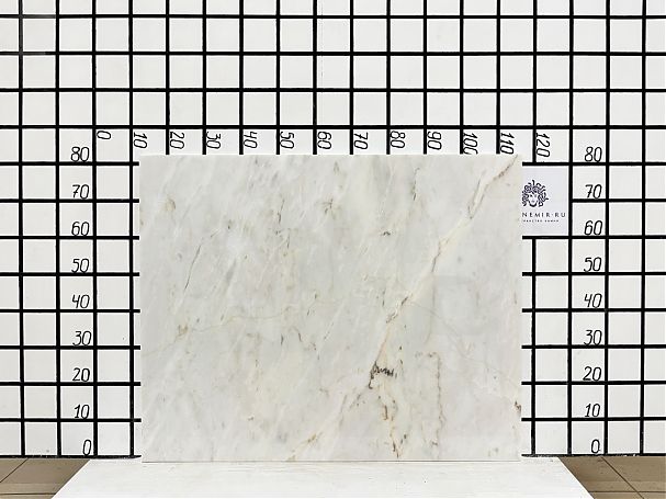 Заготовка F5324 (1000х820х20 мм)/Мрамор Bianco Lasa Vena Oro/Белый/Полировка - изображение 1