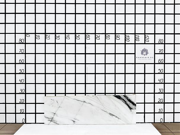 Заготовка F3353 (850х270х20 мм)/Мрамор Panda White/Черно-белый/Полировка - изображение 1