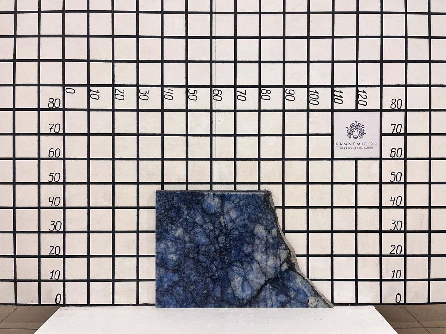 Изображение Заготовка  (450х400х20 мм)/Кварцит Cristallo Blue/Голубой/Полировка
