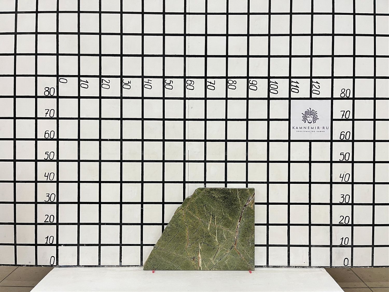 Изображение Заготовка  (380х270х30 мм)/Мрамор Forest Green/Зеленый/Лощение