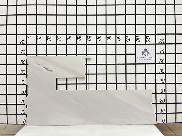 Заготовка F7684 (1200х330х20 мм)/Мрамор Bianco Sivec/Белый/Полировка - изображение 1