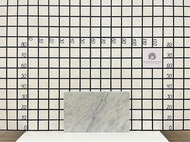 Заготовка  (610х360х30 мм)/Мрамор Bianco Carrara/Белый/Полировка - изображение 1
