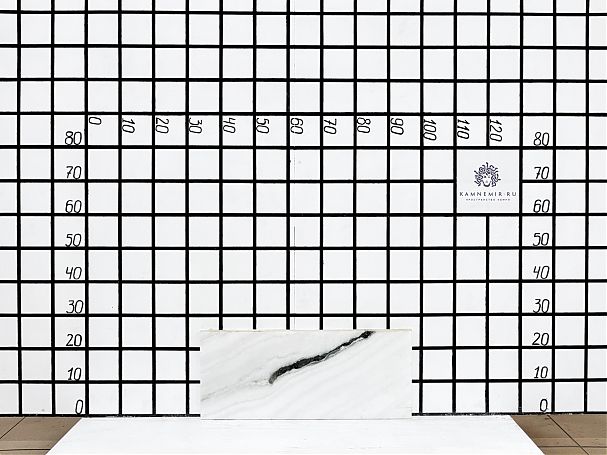 Заготовка F3350 (610х230х20 мм)/Мрамор Panda White/Черно-белый/Полировка - изображение 1