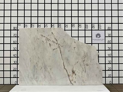 Заготовка F2531 (920х570х20 мм)/Мрамор Bianco Lasa Vena Oro/Белый/Полировка - изображение 1