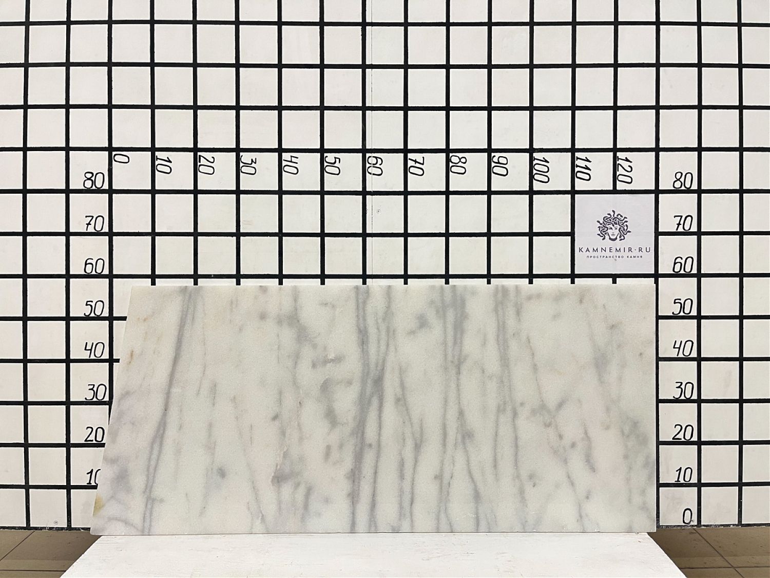 Изображение Заготовка  (1200х570х20 мм)/Мрамор Mugla White/Белый/Полировка