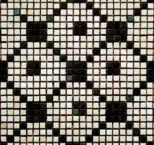Мозаика из бежевого и зеленого мрамора - изображение 1