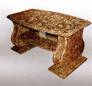 Столик из коричневого гранита - изображение 1
