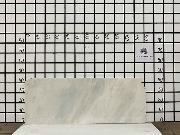 Заготовка F2553 (1110х420х20 мм)/Мрамор Bianco Lasa Vena Oro/Белый/Полировка - изображение 1