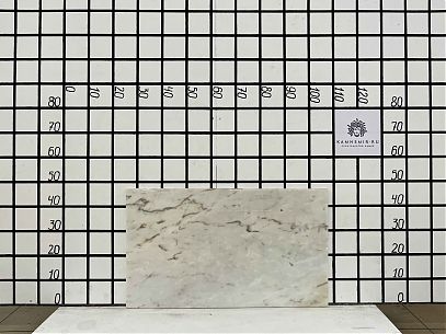Заготовка F2593 (800х450х20 мм)/Мрамор Bianco Lasa Vena Oro/Белый/Полировка - изображение 1