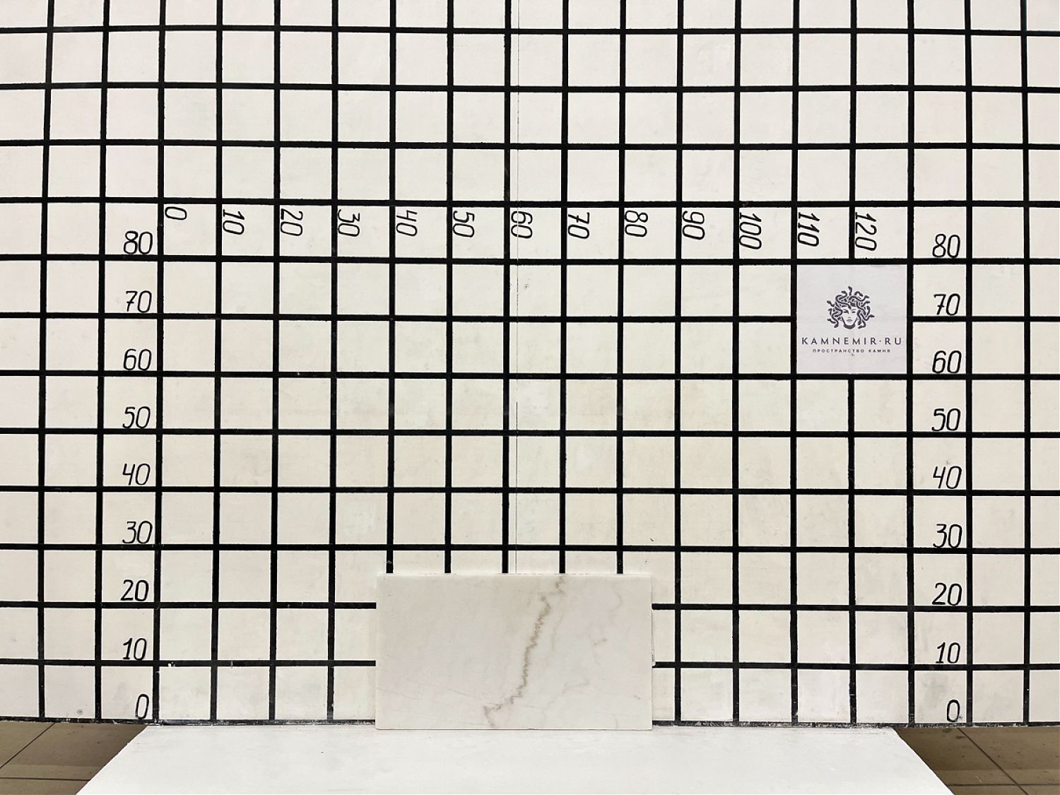 Изображение Заготовка  (450х240х18 мм)/Мрамор Guangxi White/Белый/Полировка