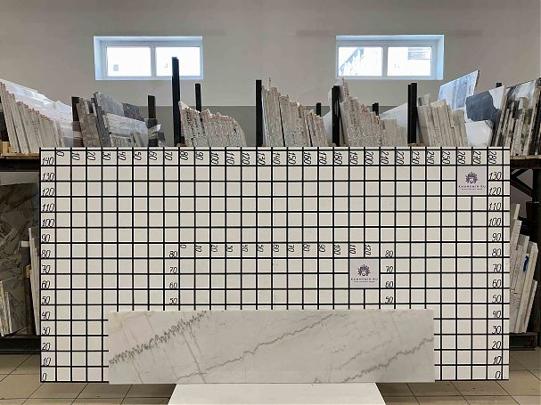 Заготовка F3165 (2060х420х18 мм)/Мрамор Guangxi White/Белый/Полировка - изображение 1