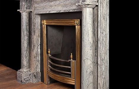 Каминный портал из мрамора Bardiglio Nuvolato изображение 1