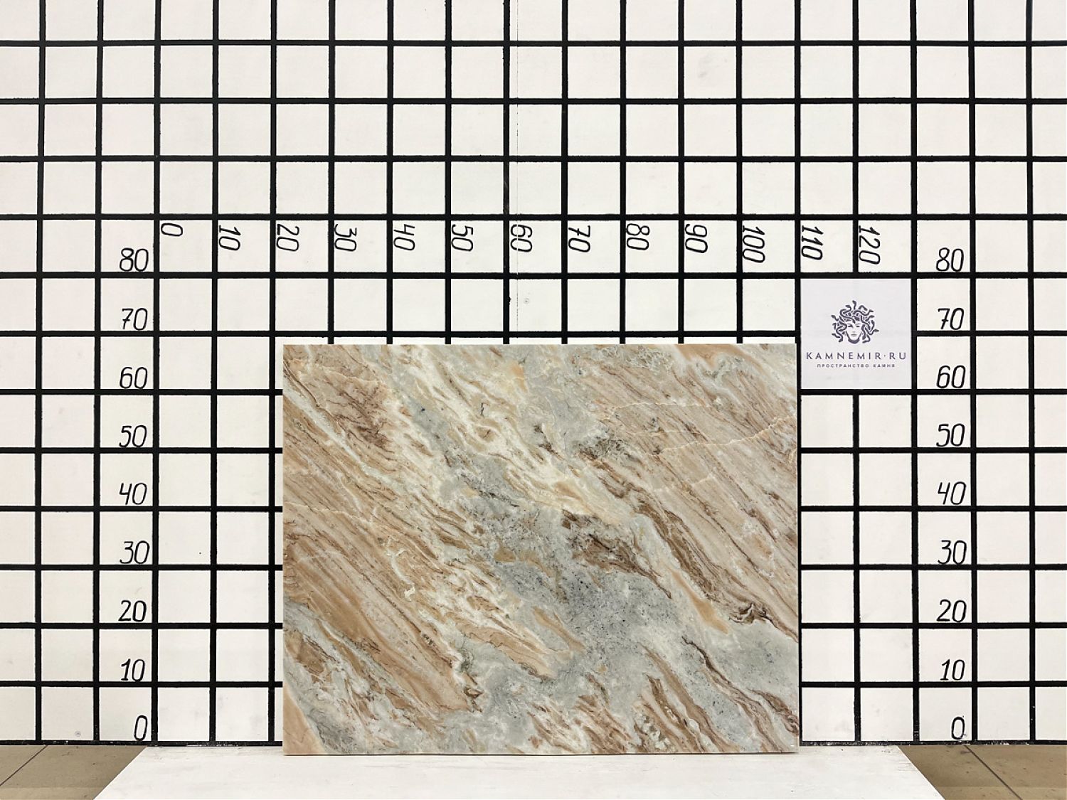 Изображение Заготовка F3295 (840х660х30 мм)/Мрамор Indian Fantasy/Коричневый/Полировка