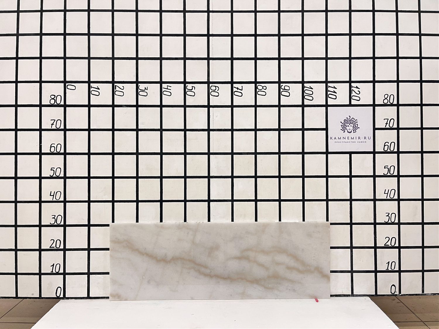 Изображение Заготовка  (850х300х18 мм)/Мрамор Guangxi White/Белый/Полировка